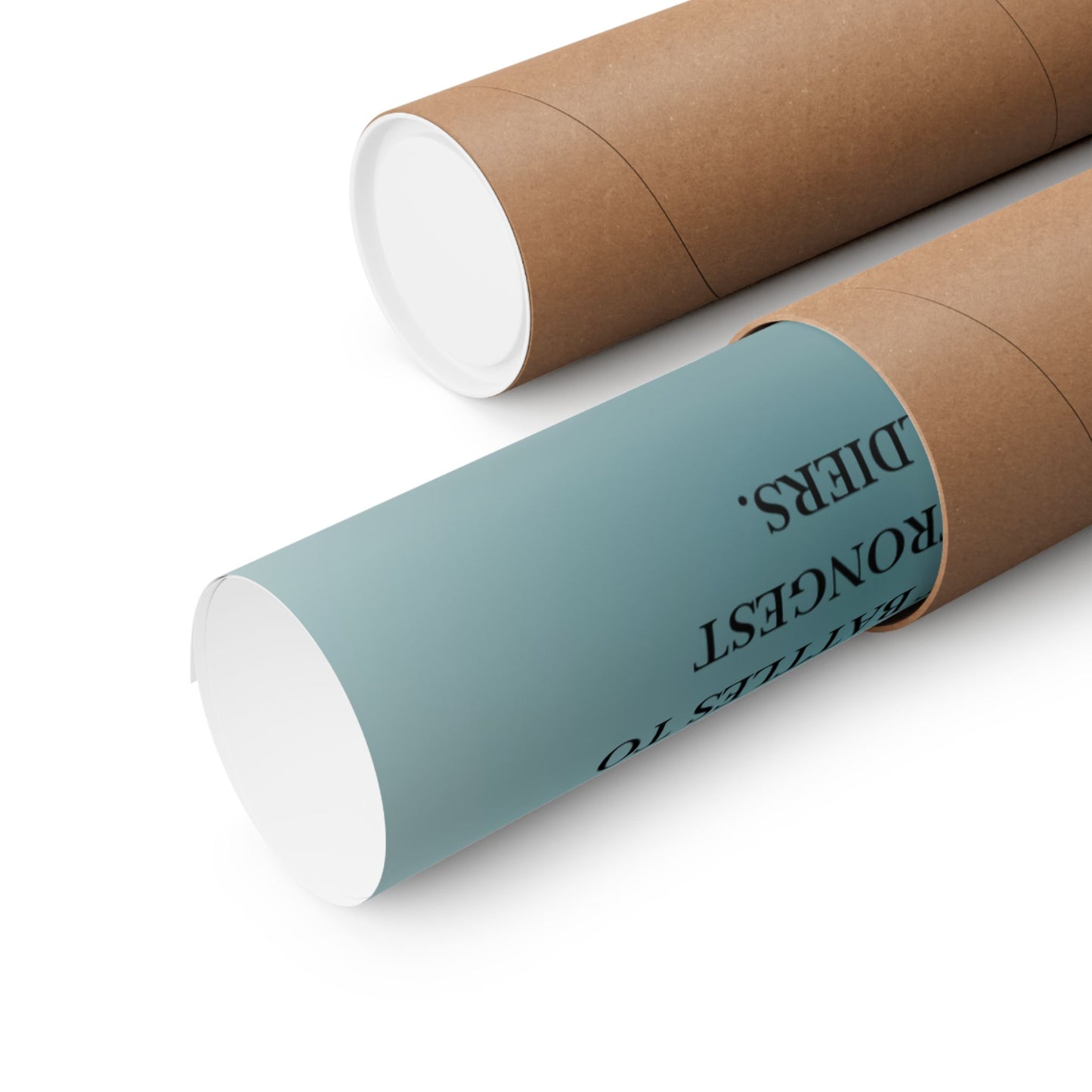 God Gives The Hardest Battles inspirational poster | Matte Vertical Poster